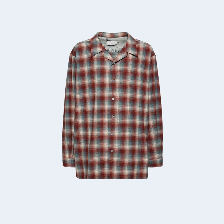 메종 마르지엘라 팬들턴 체크 울 셔츠